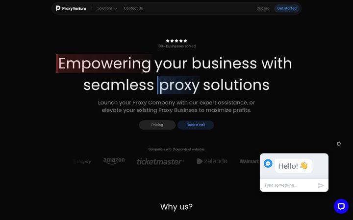 Screenshot of proxyventure.io