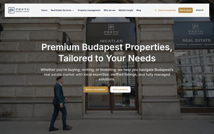 Capture d'écran de prstgpropertygroup.com