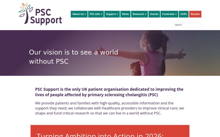 Screenshot of pscsupport.org.uk
