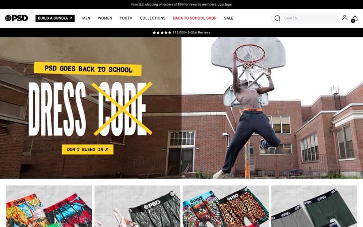 Screenshot of psd.com