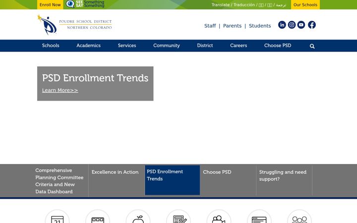 Screenshot of psdschools.org