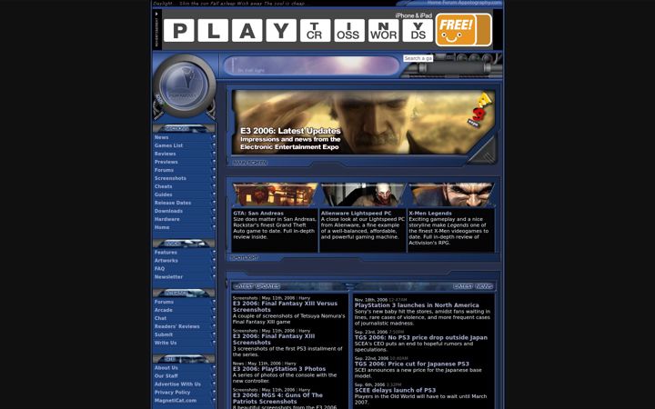 Screenshot of psfantasy.com
