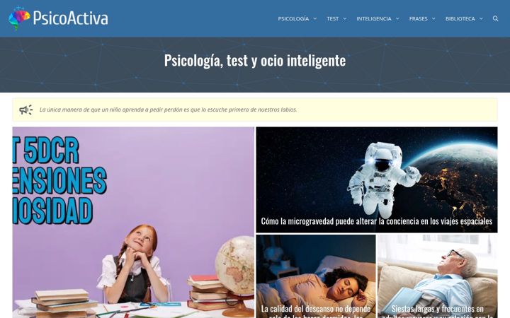 Screenshot of psicoactiva.com