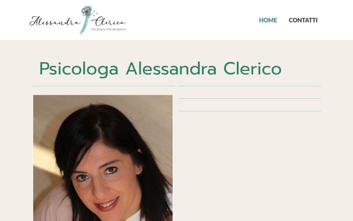 Ekrānuzņēmums no psicologa-clericoalessandra.com