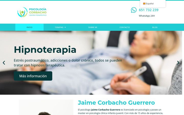 Screenshot του psicologiacorbacho.es