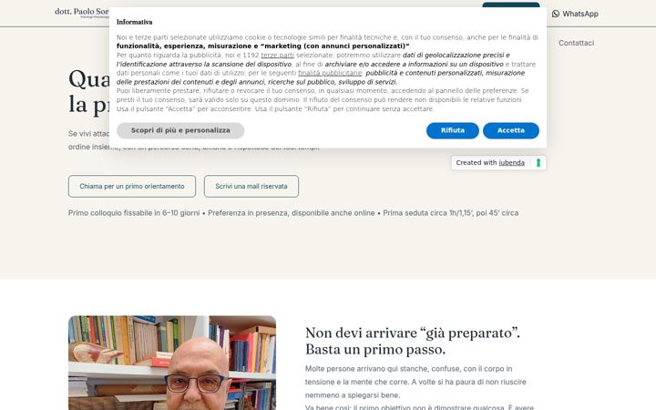 Screenshot of psicologo-psicoterapeuta-soru.com