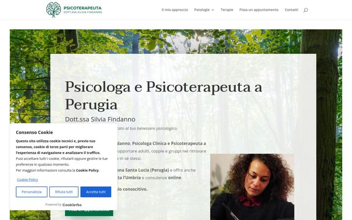 Snímek obrazovky psicoterapeutafindanno.com