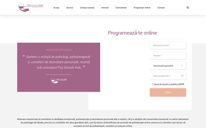 Screenshot of psihologbuzau.ro
