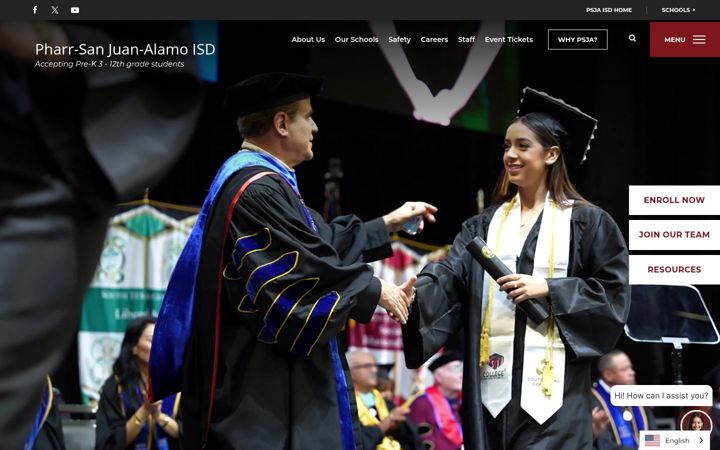 Screenshot of psjaisd.us