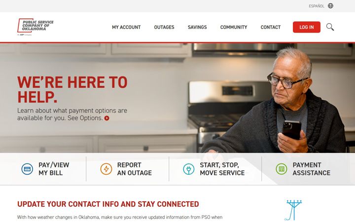 Screenshot of psoklahoma.com