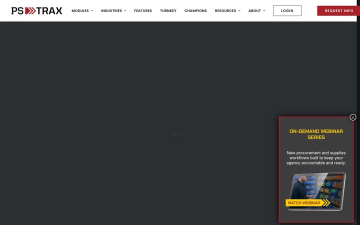 Screenshot of pstrax.com