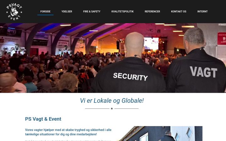 Screenshot of psvagt.dk