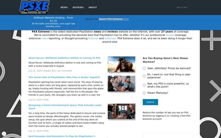 Screenshot von psxextreme.com