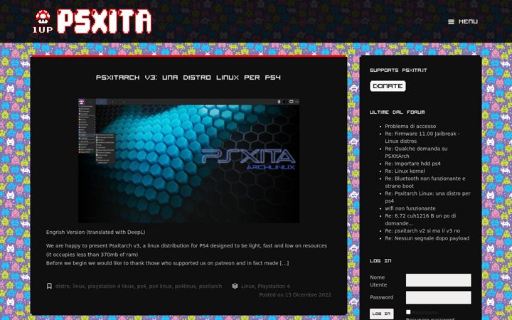 Screenshot of psxita.it