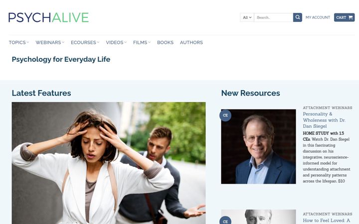 Skærmbillede af psychalive.org