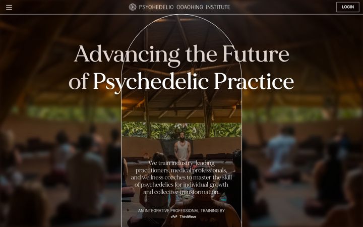 Screenshot of psychedeliccoaching.institute