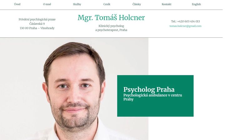 Screenshot of psycholog-holcner.cz