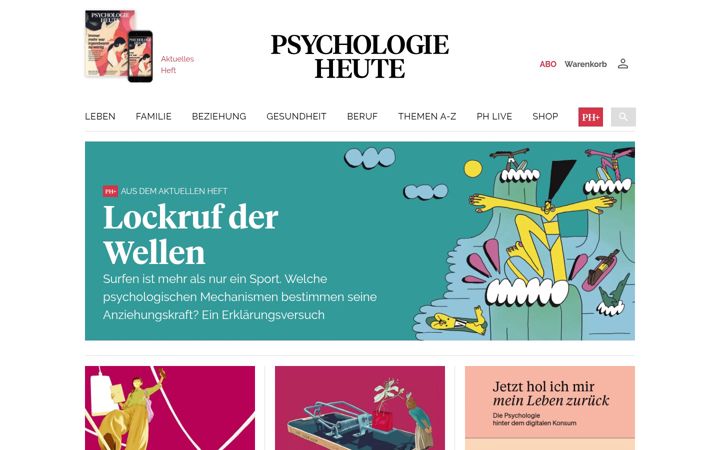 Screenshot of psychologie-heute.de