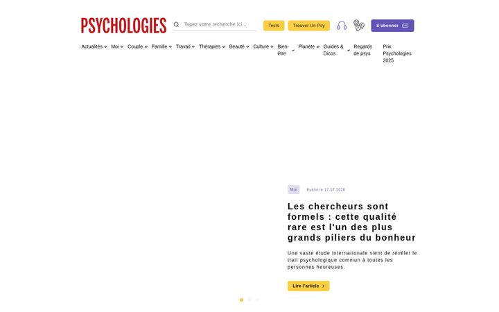 Screenshot van psychologies.com