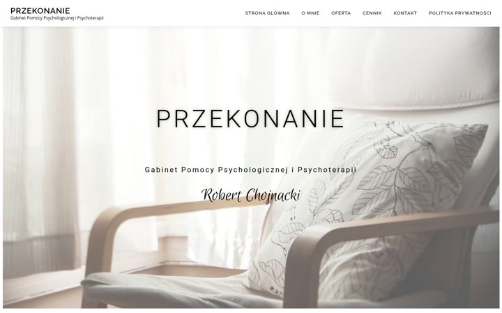 Snimka zaslona za psychologrobertchojnacki.pl