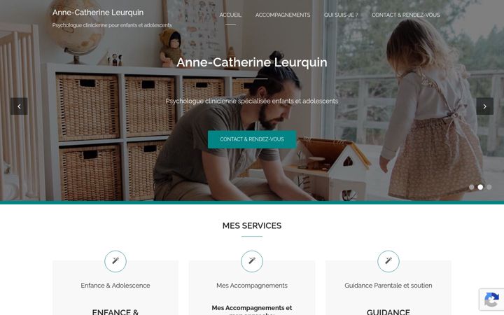 Screenshot of psychologue-leurquin.be