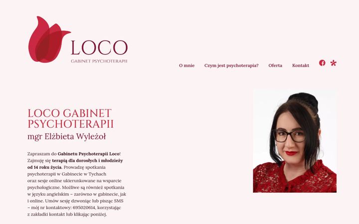 Captura de pantalla de psychoterapialoco.pl