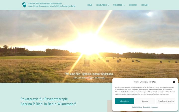 Captura de pantalla de psychotherapie-diehl.com