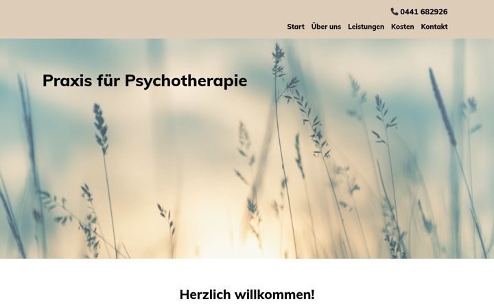 Screenshot of psychotherapie-ganseforth.de