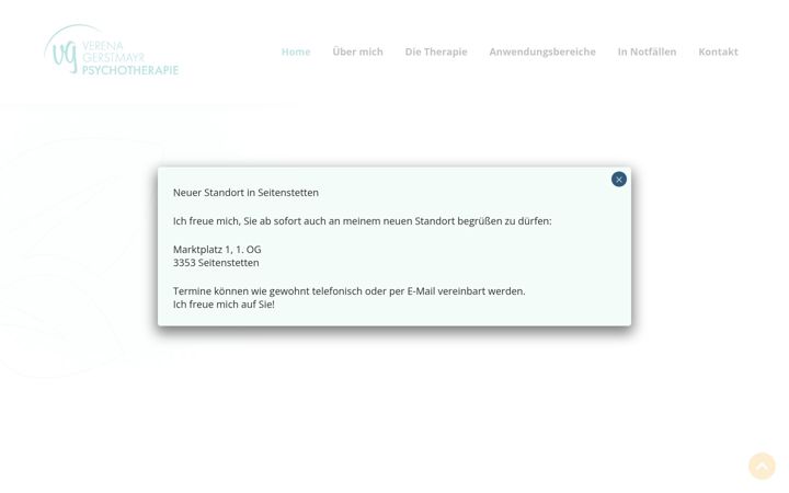 Screenshot of psychotherapie-gerstmayr.at