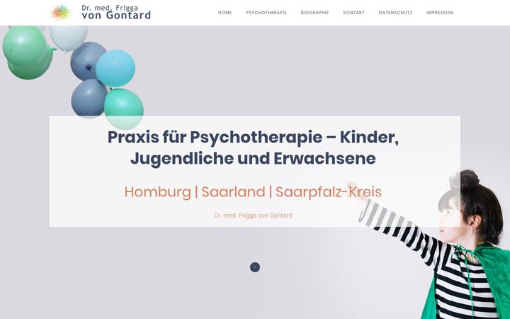 Snimka zaslona za psychotherapie-kinderundjugendliche.de
