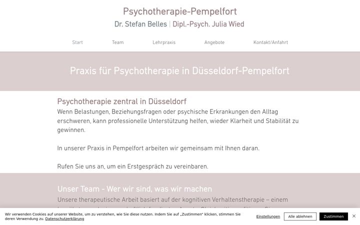 Screenshot of psychotherapie-pempelfort.de