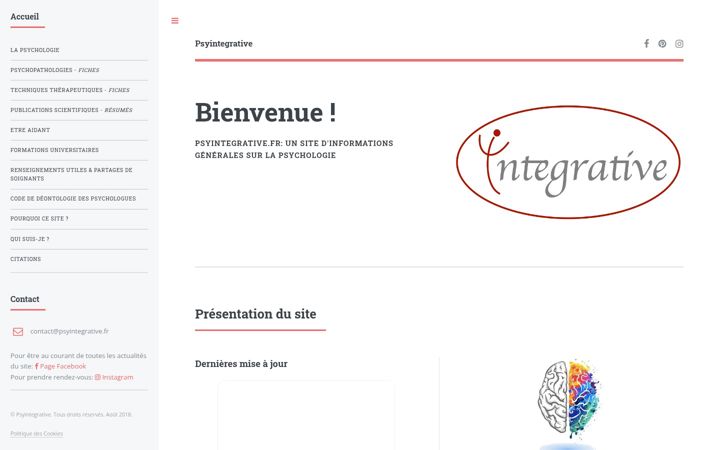 Screenshot of psyintegrative.fr