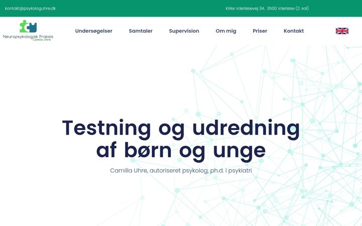 Snímek obrazovky psykologuhre.dk