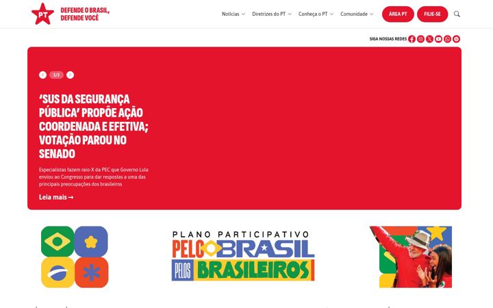 Screenshot of pt.org.br
