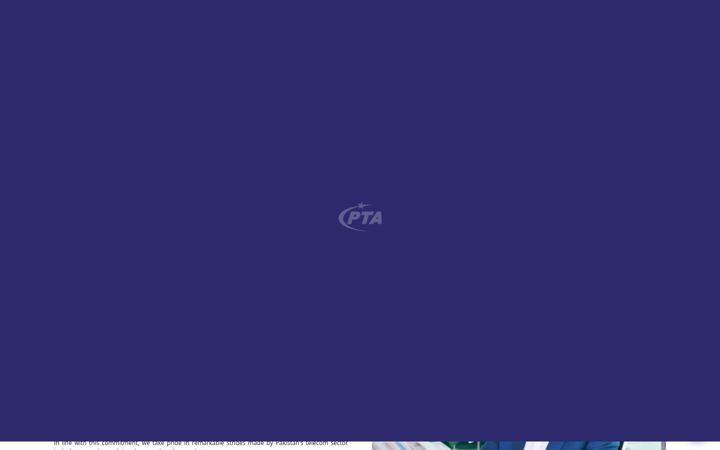 Screenshot of pta.gov.pk