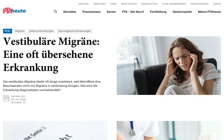Screenshot of ptaheute.de