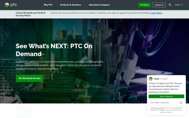 Screenshot di ptc.com