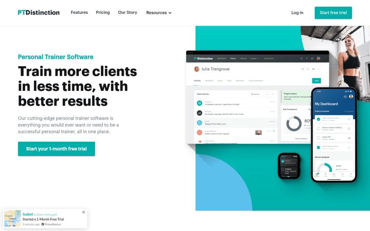 Screenshot of ptdistinction.com