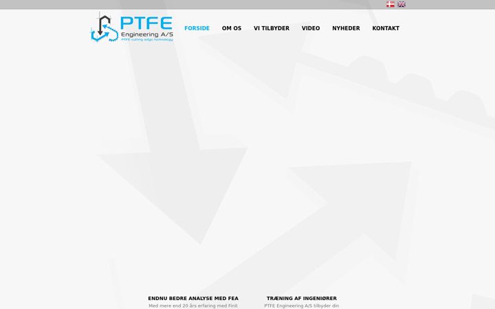 Screenshot di ptfe-engineering.dk