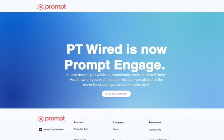 Screenshot of ptwired.com
