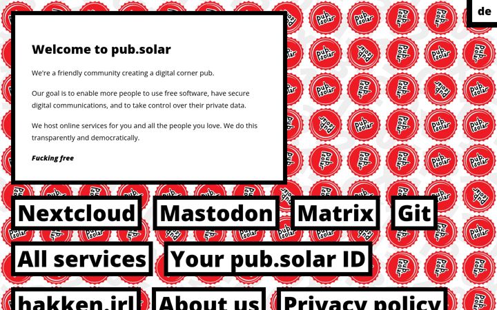 Capture d'écran de pub.solar