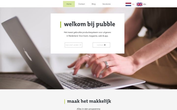 Screenshot of pubble.cloud