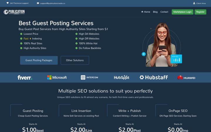 Screenshot of publicationmedia.co.uk