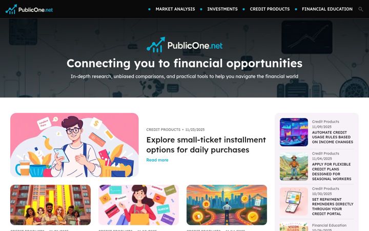Screenshot von publicone.net