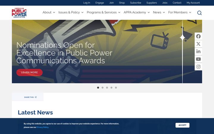 Screenshot of publicpower.org
