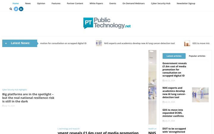 Screenshot of publictechnology.net