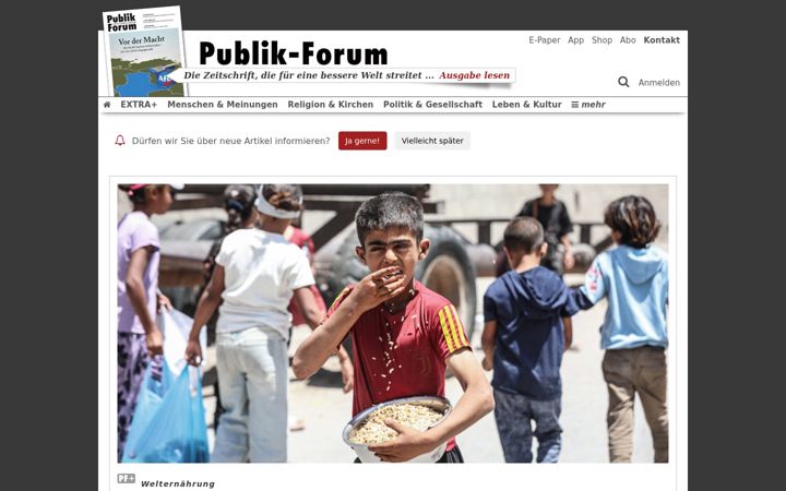 Screenshot of publik-forum.de