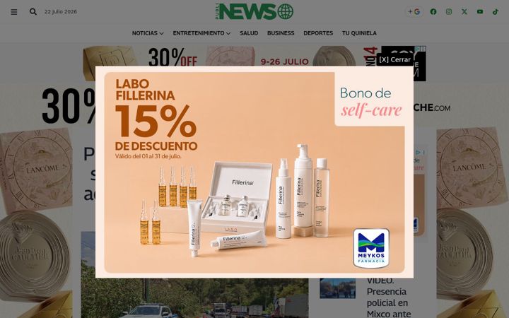Screenshot of publinews.gt