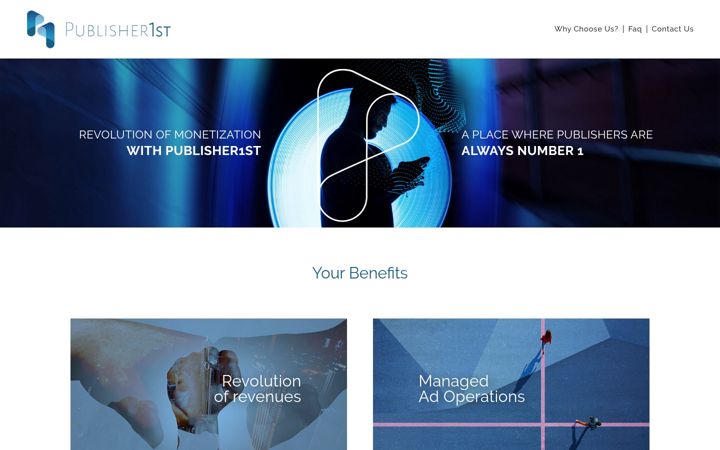 Screenshot of publisher1st.com