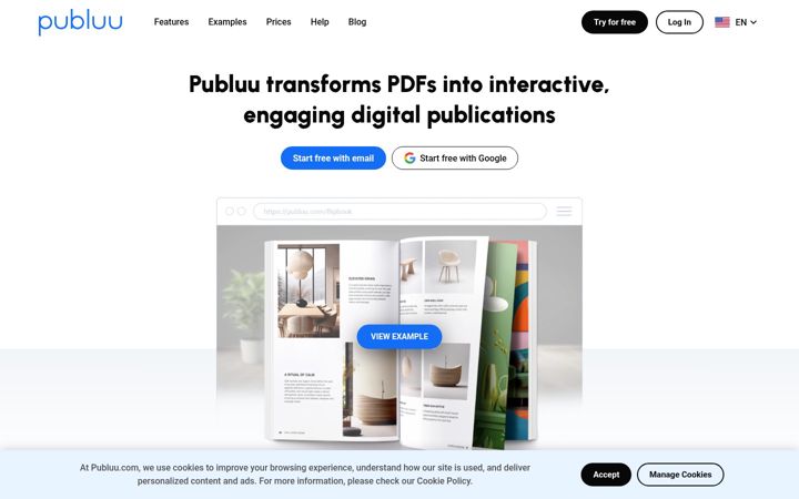 Screenshot von publuu.com